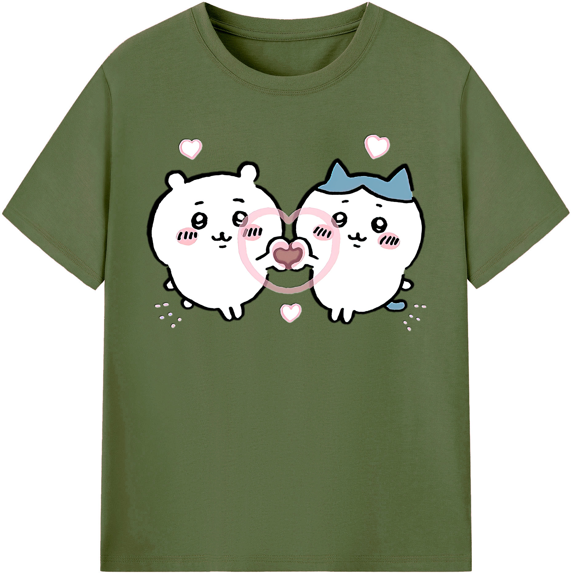 （画像用） ちいかわ ちいかわ Chii-kawa chiikawa 綿100％半袖Tシャツ（フロントプリント）